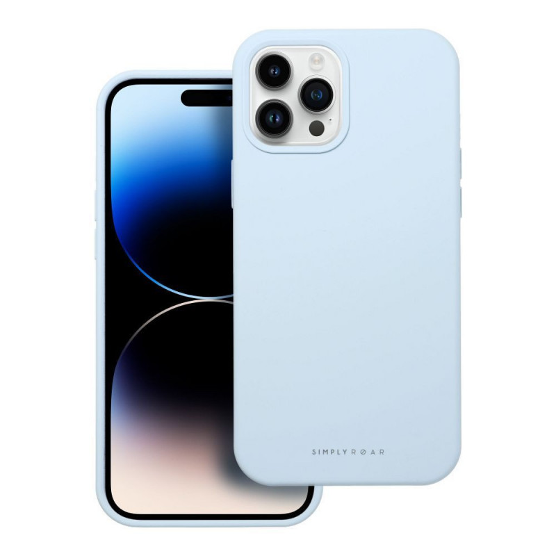 Apple iPhone 12 Pro Max Coque Roar Cloud-Skin Bleu clair