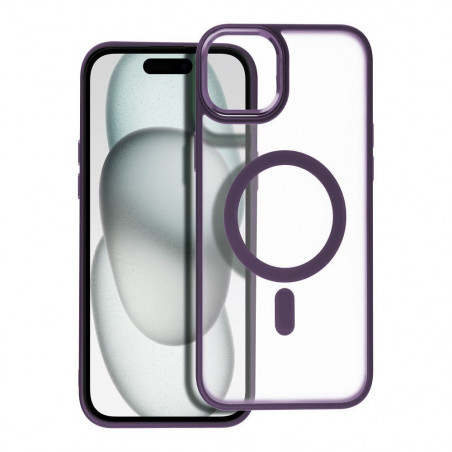 Apple iPhone 15 Plus Coque Matte Mag Cove MagSAFE  Violet (Purple)