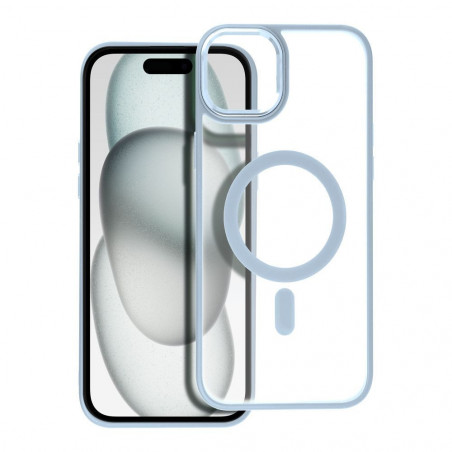 Apple iPhone 15 Plus Coque Matte Mag Cove MagSAFE  Bleu