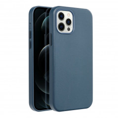 Apple iPhone 12 Pro Coque Leather Mag Cover Élégant MagSAFE Bleu indigo