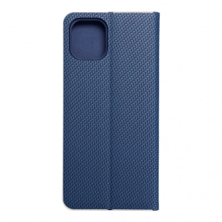 Samsung Galaxy A03 Portefeuilles LUNA Book Carbon Fibre de carbone, Élégant  Bleu