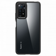 XIAOMI Redmi Note 11 Pro Coque Spigen Ultra Hybrid Clair comme du cristal Noir mat