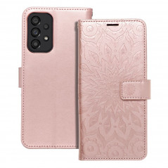 Samsung Galaxy A33 Portefeuilles MEZZO Book Mandala  Or rose