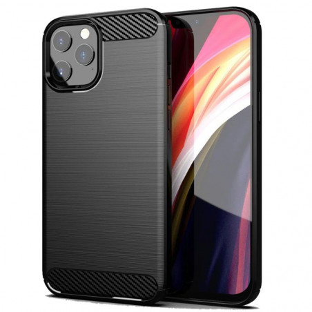 Apple iPhone 13 Pro Coque Carbon Élégant Noir