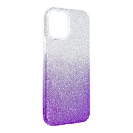 Apple iPhone 12 Coque Shining Transparent et violet