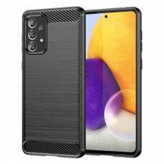 Samsung Galaxy A72 5G Coque Carbon Élégant  Noir
