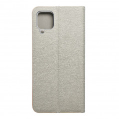 Samsung Galaxy A12 Portefeuilles LUNA Book Gold Élégant  Argenté