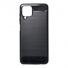Samsung Galaxy A12 Coque Carbon Élégant  Noir