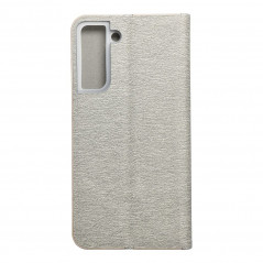 Samsung Galaxy S21 FE 5G Portefeuilles LUNA Book Gold Élégant  Argenté