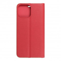 Apple iPhone 13 Pro Max Portefeuilles LUNA Book Gold Élégant  Rouge