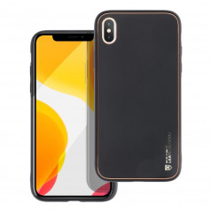 Apple iPhone X Coque Leather Noir