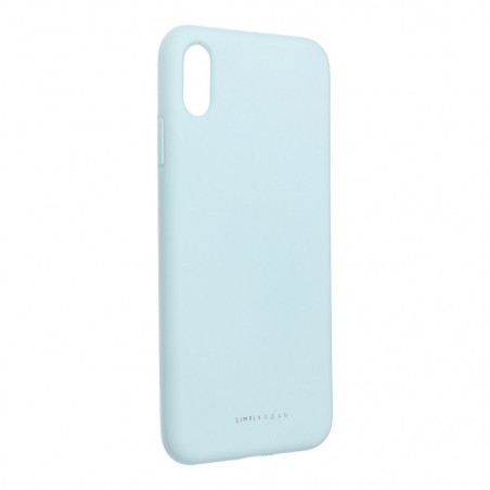Apple iPhone X Coque Roar Space Monochromatique, Élégant  Bleu ciel
