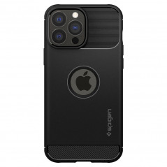 Apple iPhone 13 Pro Coque Spigen Armor Fibre de carbone, Élégant  Noir