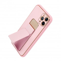 Apple iPhone 13 Pro Coque LEATHER Case Kickstand Rose