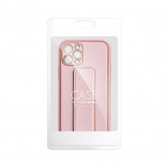 Apple iPhone 13 Pro Coque LEATHER Case Kickstand Rose