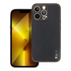 Apple iPhone 13 Pro Coque Leather Noir