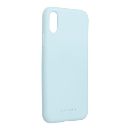 Apple iPhone X Coque Roar Space Monochromatique, Élégant  Bleu ciel