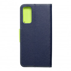 Samsung Galaxy S20 FE 5G 2022 Portefeuilles Fancy Book Marine / Citron vert