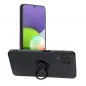 Samsung Galaxy A12 Coque Silicone ring Noir