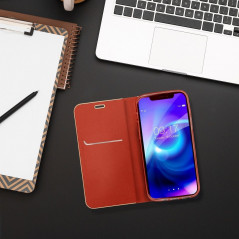 XIAOMI Redmi Note 10 Portefeuilles LUNA Book Gold Élégant  Rouge