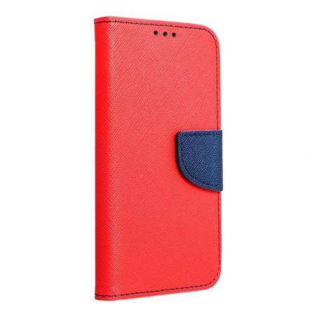 Samsung Galaxy A72 LTE Portefeuilles Fancy Book Rouge / Marine