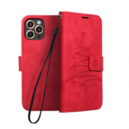 XIAOMI Redmi Note 10 Portefeuilles MEZZO Book Arbre  Rouge