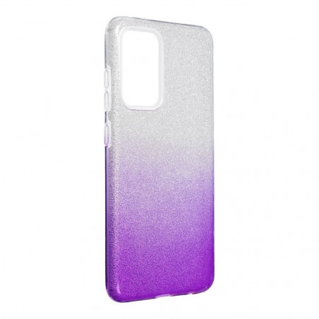 Samsung Galaxy A52 LTE Coque Shining Transparent et violet