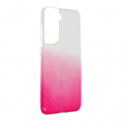 Samsung Galaxy S21 FE 5G Coque Shining Transparent et rose