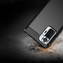 XIAOMI Redmi Note 10 Pro Max Coque Carbon Élégant  Noir