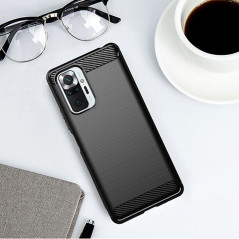 XIAOMI Redmi Note 10 Pro Max Coque Carbon Élégant  Noir