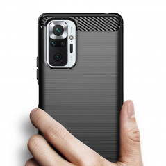 XIAOMI Redmi Note 10 Pro Max Coque Carbon Élégant  Noir