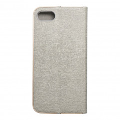 Apple iPhone SE 2022 5G Portefeuilles LUNA Book Gold Élégant  Argenté