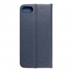 Apple iPhone SE 2020 Portefeuilles LUNA Book Gold Élégant  Bleu marine