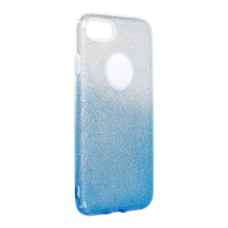 Apple iPhone SE 2022 5G Coque Shining Transparent et bleu