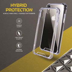 Apple iPhone XS Coque Roar Armor Jelly Étui haut de gamme  Transparent