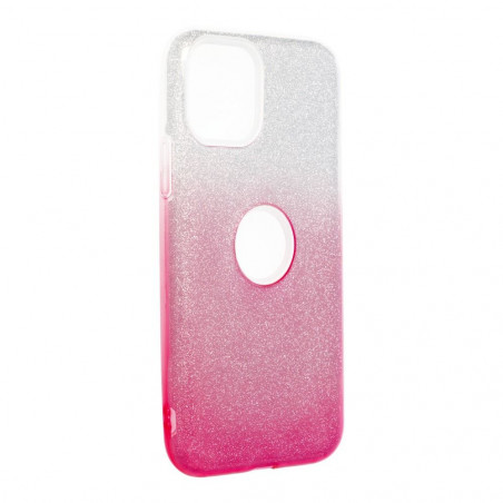 Apple iPhone 11 Pro Coque Shining Transparent et rose