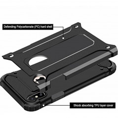 Apple iPhone XS Couverture durcie Armor Noir