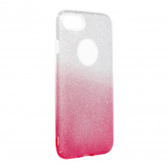 Apple iPhone SE 2020 Coque Shining Transparent et rose