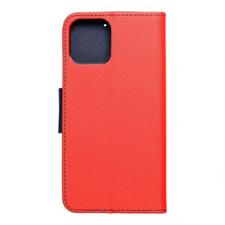 Apple iPhone 12 Pro Portefeuilles Fancy Book Rouge / Marine