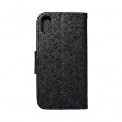 Apple iPhone XS Portefeuilles Fancy Book Noir