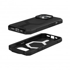 Apple iPhone 15 Pro Coque Urban Armor Gear Essential Étui haut de gamme  MagSAFE  Noir