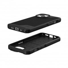 Apple iPhone 15 Coque Urban Armor Gear Metropolis LT Étui haut de gamme  Noir kevlar