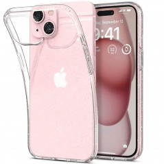 Apple iPhone 15 Coque Spigen Liquid Crystal Clair comme du cristal  Cristal scintillant