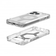 Apple iPhone 15 Pro Coque Urban Armor Gear Plyo Étui haut de gamme  MagSAFE  Argent glacé