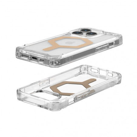 Apple iPhone 15 Pro Coque Urban Armor Gear Plyo Étui haut de gamme  MagSAFE  Or de glace