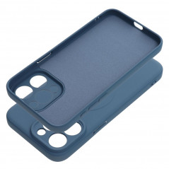 Apple iPhone 15 Pro Max Coque Silicone Mag Cover MagSAFE  Bleu