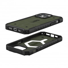 Apple iPhone 15 Pro Max Coque Urban Armor Gear Pathfinder Étui haut de gamme  MagSAFE  Olive