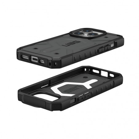 Apple iPhone 15 Pro Coque Urban Armor Gear Pathfinder Étui haut de gamme  MagSAFE  Argenté