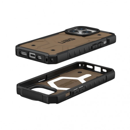 Apple iPhone 15 Pro Coque Urban Armor Gear Pathfinder Étui haut de gamme  MagSAFE  Terre sombre