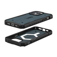 Apple iPhone 15 Pro Max Coque Urban Armor Gear Pathfinder Étui haut de gamme  MagSAFE  Bleu nuage
